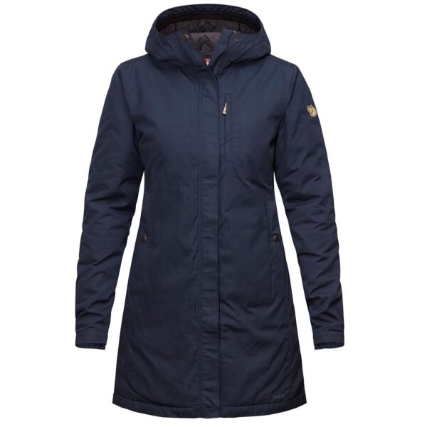 Fjällräven Womens Kiruna Padded Parka  (Blå (DARK NAVY/555) Large)