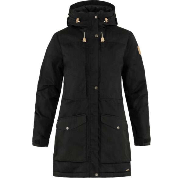 Fjällräven Womens Singi Wool Padded Parka  (Sort (BLACK/550) X-large)