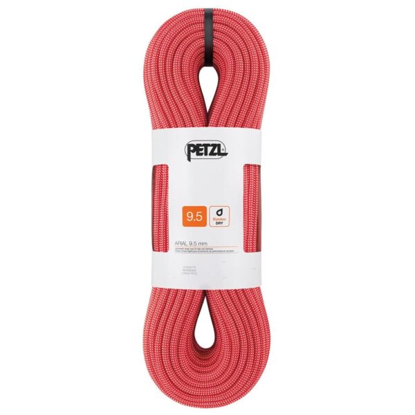 Petzl Arial Climbing Rope 9,5 mm (Rød (RED) 70 M)