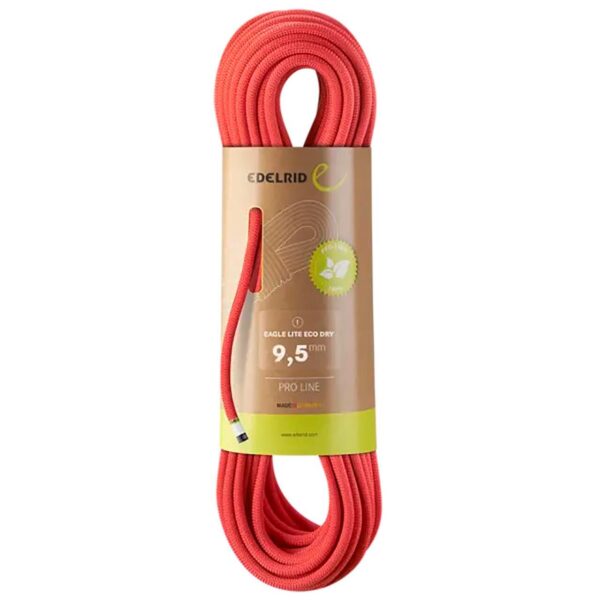 Edelrid Eagle Lite Eco Dry 9,5mm (Rød (NEON CORAL) 70 M)