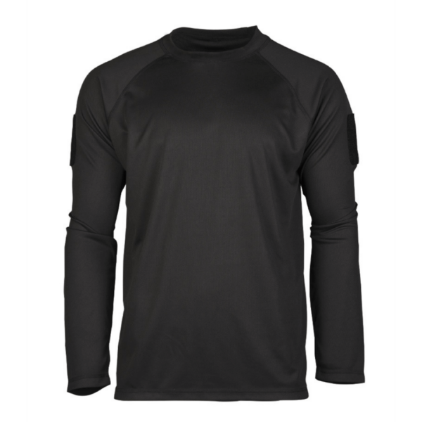 T-shirt - Langærmet - Tactical Quickdry - Sort