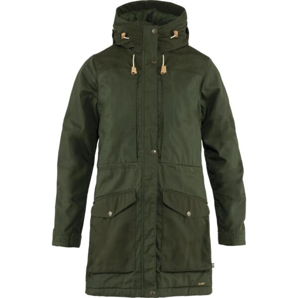 Fjällräven Womens Singi Wool Padded Parka  (Grøn (DEEP FOREST/662) X-small)