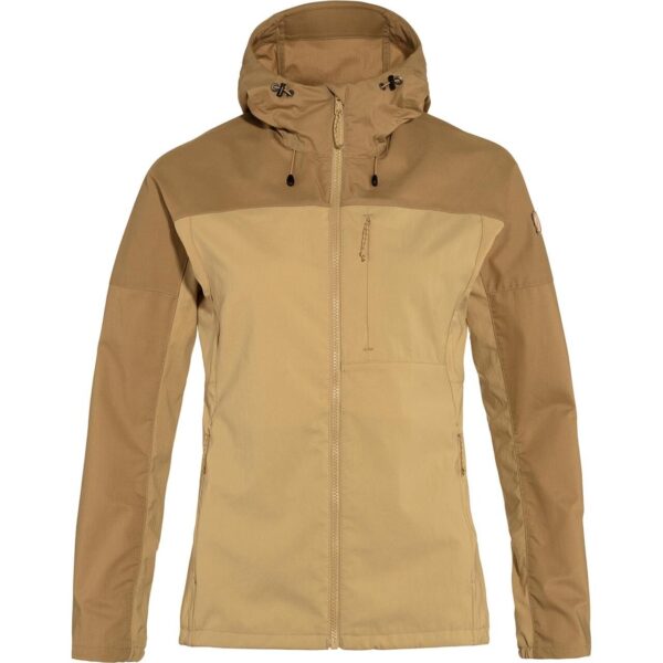 Fjällräven Womens Abisko Midsummer Jacket  (Beige (DUNE BEIGE-BUCKWT BRWN/196-232) X-large)