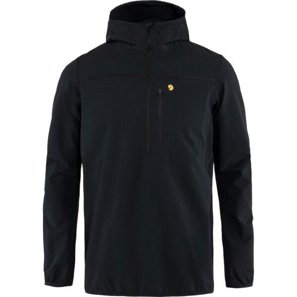 Fjällräven Mens Bergtagen Stretch Half Zip  (Sort (BLACK/550) X-large)