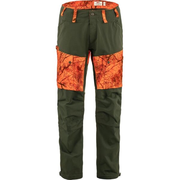 Fjällräven Mens Lappland Hybrid Trousers  (Orange (ORANGE CAMO-DP FOREST/261-662) 46)